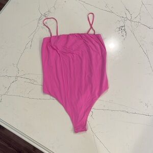 SKIMS Fits Everybody Bodysuit in Neon Orchid